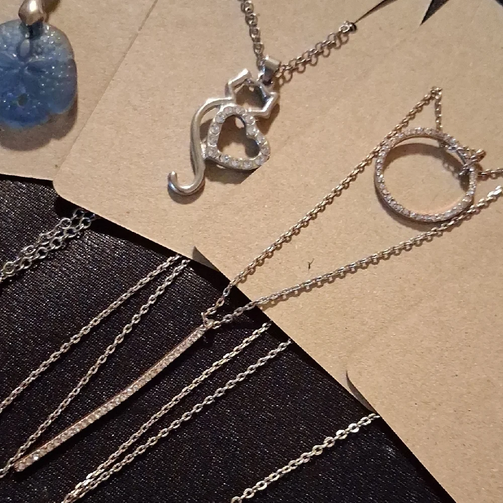 Dazzling Silver Heart Necklace - Picture 3 of 11